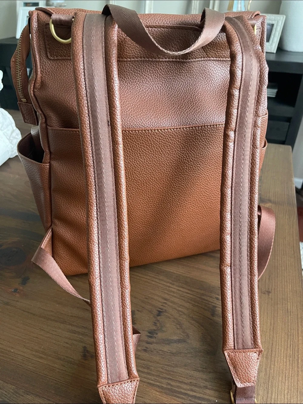 Freshly Picked Classic Diaper Bag II in Cognac